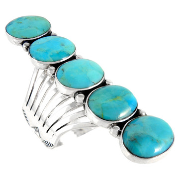 Turquoise Ring Sterling Silver R2408-C75
