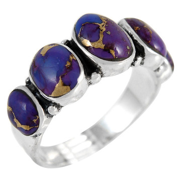 Purple Turquoise Ring Sterling Silver R2421-C77
