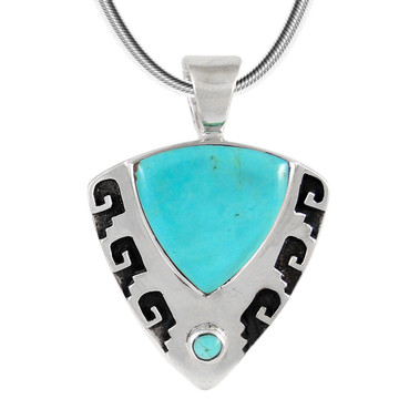 Sterling Silver Pendant Turquoise P3263-C75
