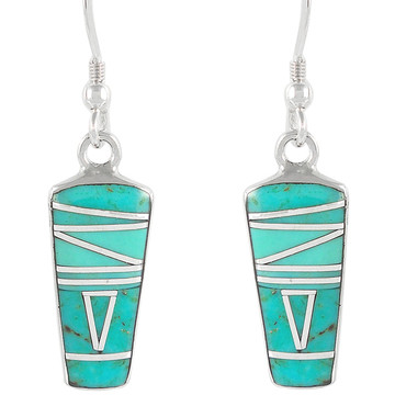 Sterling Silver Earrings Turquoise E1190-C05