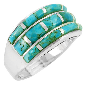 Turquoise Ring Sterling Silver R2245-C05