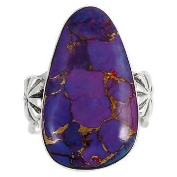 Purple Turquoise Ring Sterling Silver R2423-C77