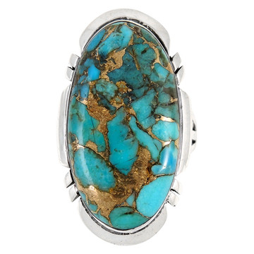 Matrix Turquoise Ring Sterling Silver R2429-C84