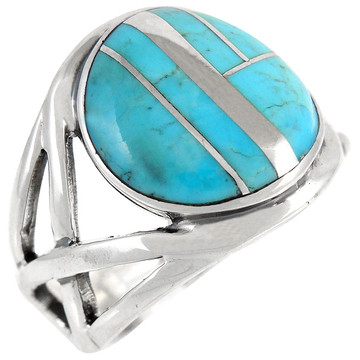 Turquoise Ring Sterling Silver R2431-C05