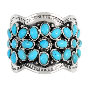 Turquoise Ring Sterling Silver R2433-C75