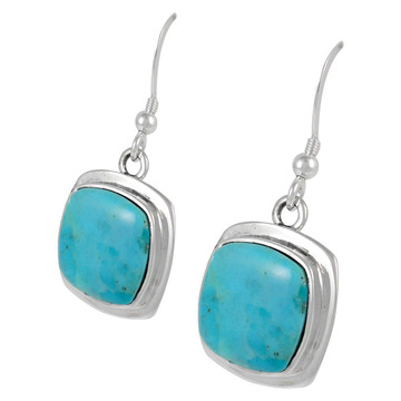 Sterling Silver Earrings Turquoise E1270-C75
