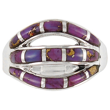 Purple Turquoise Ring Sterling Silver R2229-C07