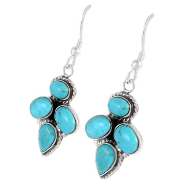 Sterling Silver Earrings Turquoise E1285-C75