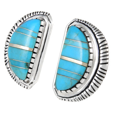 Sterling Silver Earrings Turquoise E1293-C05