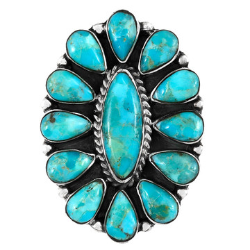 Turquoise Ring Sterling Silver R2041-C75