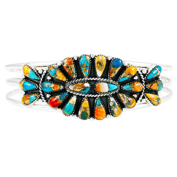 Spiny Turquoise Bracelet Sterling Silver B5524-C89