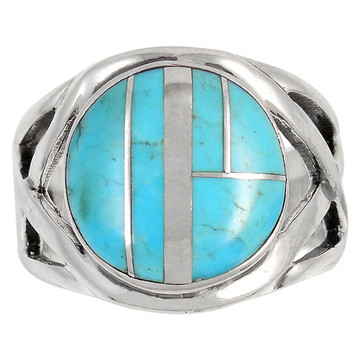 Turquoise Ring Sterling Silver R2444-C05