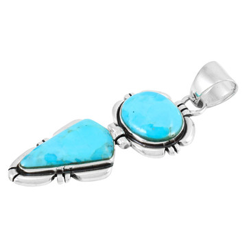 Sterling Silver Pendant Turquoise P3275-C75