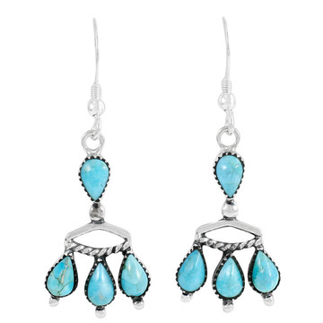 Turquoise Earrings Sterling Silver E1337-C75