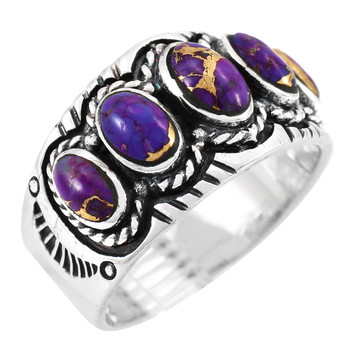 Purple Turquoise Ring Sterling Silver R2442-C77