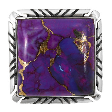 Purple Turquoise Ring Sterling Silver R2469-C77