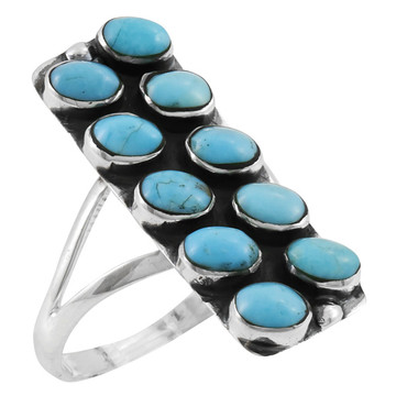 Turquoise Ring Sterling Silver R2471-C75