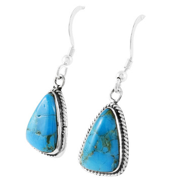 Turquoise Earrings Sterling Silver E1353-C75