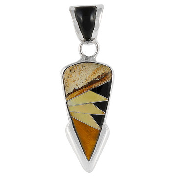 Tiger Eye Gemstone Pendant Sterling Silver P3078-C32