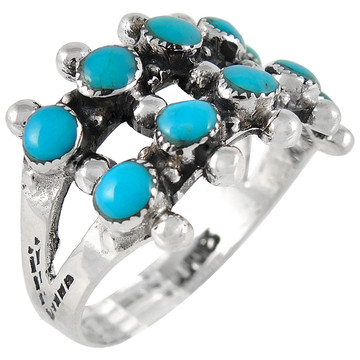 Turquoise Ring Sterling Silver R2035-C75