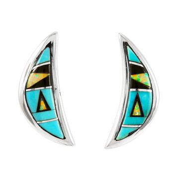 Turquoise Earrings Sterling Silver E1377-C21