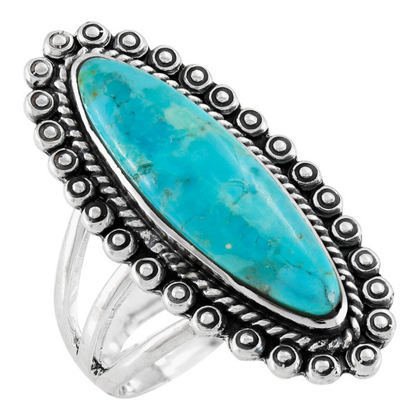 Turquoise Ring Sterling Silver R2614-C75