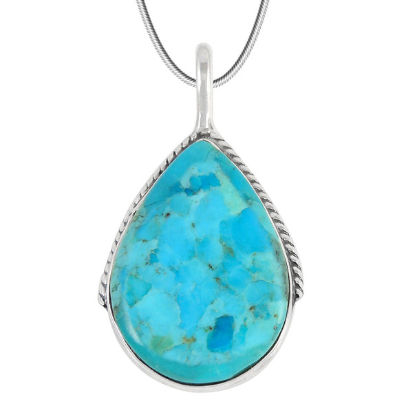 Turquoise Pendant Jewelry Sterling Silver P3075-C75