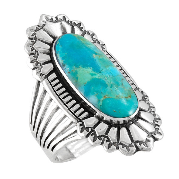 Turquoise Ring Sterling Silver R2427-C75