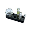 mDOS Glass Adapter Stand - 3x1 Gridfinity-Compatible 14mm & 18mm Holder