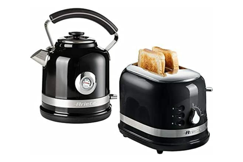 Ariete ARPK31 Moderna 1.7L Jug Kettle and 2 Slice Toaster Black