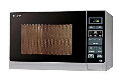 Sharp R372SLM 25L 900W Solo Microwave Silver