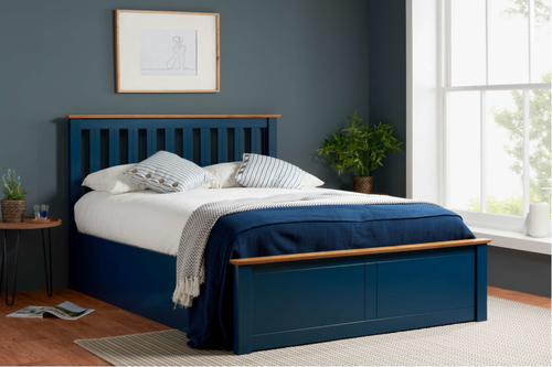 Phoenix Ottoman Bed Navy Blue