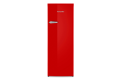 Montpellier MAB341R Retro Style Fridge Red Front View