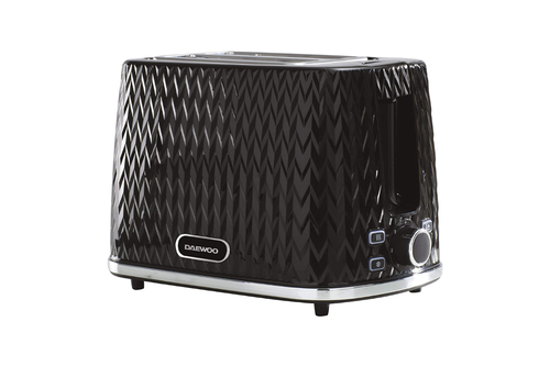 Daewoo SDA1774GE Argyle 2 Slice Toaster Black Main Image