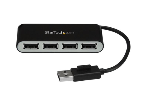 Startech 4-Port Portable USB 2.0 Hub with Built-in Cable Main Image