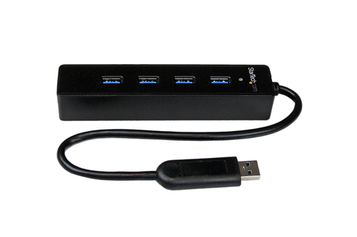 StarTech.com 4 Port Portable SuperSpeed with Built-in Cable Main Image