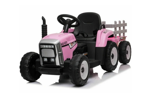 Childs Ride-on Tractor - Pink