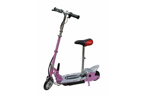 Childs 120W E-Scooter with Seat - Pink