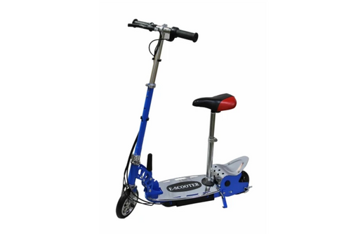 Childs 120W E-Scooter with Seat -Blue