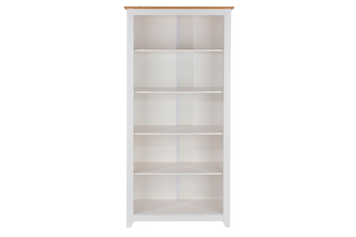 Capri Tall Bookcase White