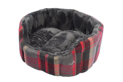 Camden Deluxe Bed X-Large 86cm (34") Red Check