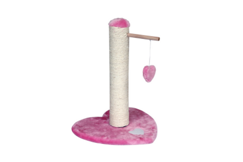 Cat Scratcher Play Heart (46cm) Pink