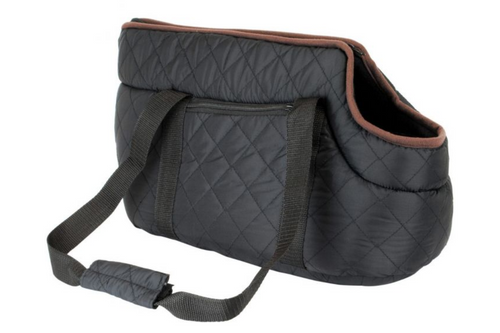 Black Quilted Pet Carrier