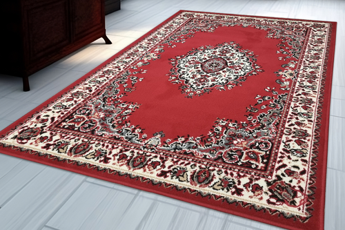 Traditional Rug Vintage Classic Design Red Main Image
