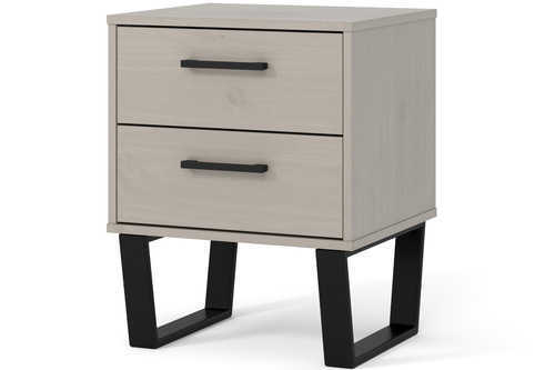 Texas 2 Drawer Bedside Cabinet Grey main image