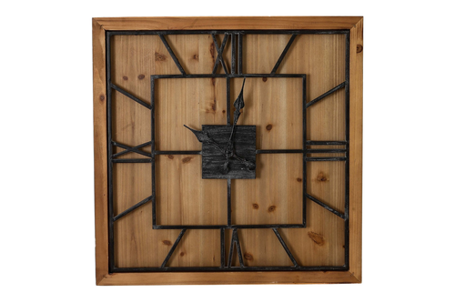 Williston Square Large Wooden Wall Clock Main Image