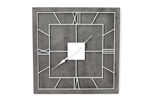 Williston Grey Square Wall Clock Main Image