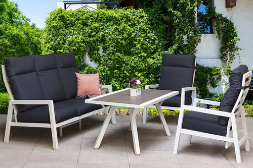 Kimmie Outdoor 5 Seat Sofa Set and Reclining Chairs main image