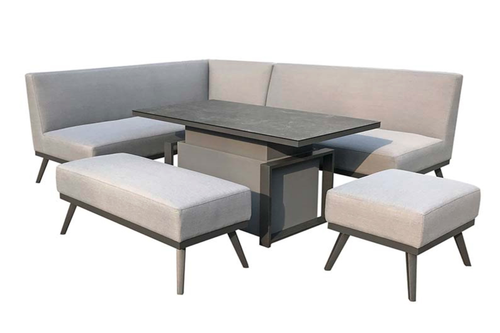 Kimmie Outdoor Dining Set with Gas Lift Table main image