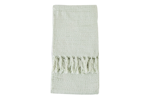 Colm Acrylic Textured Throw Green Main  Image